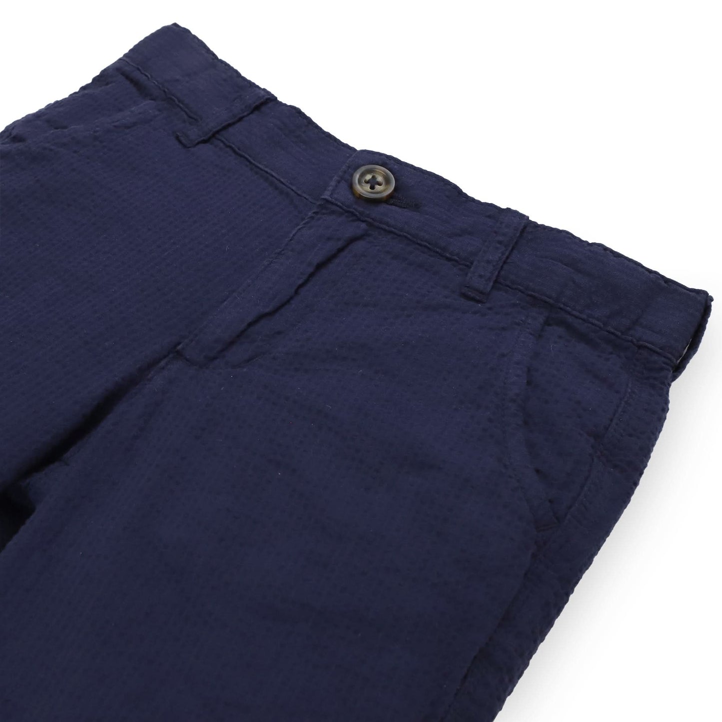 Baby Boy Organic Seersucker Short