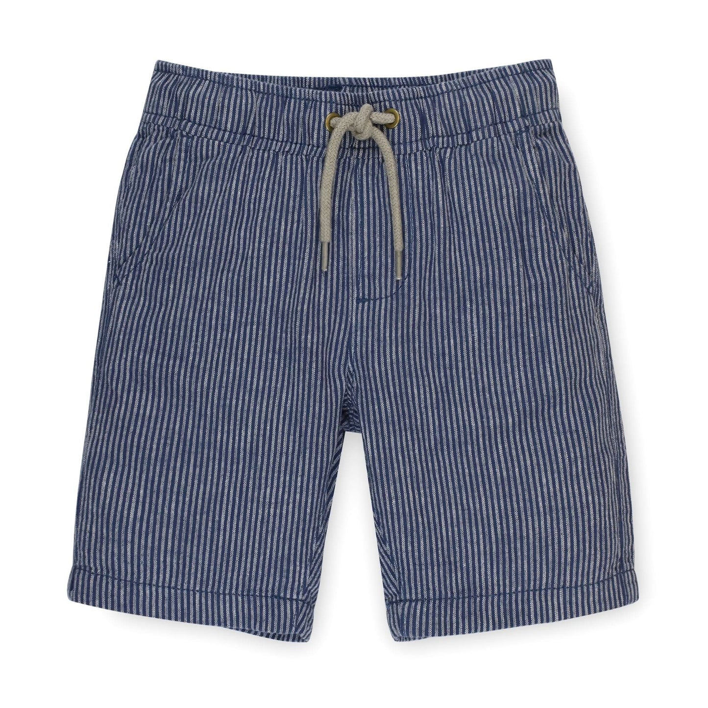 Baby Boy Relaxed Linen Pull-On Short