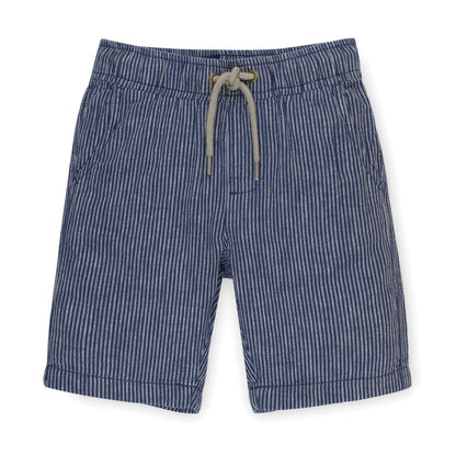 Baby Boy Relaxed Linen Pull-On Short