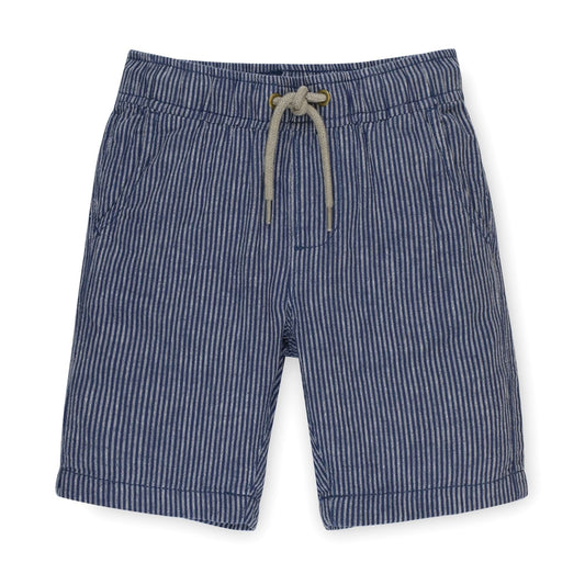 Baby Boy Relaxed Linen Pull-On Short