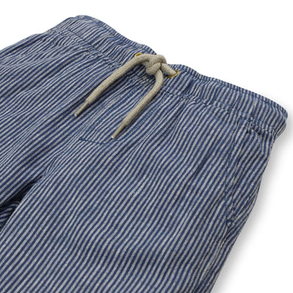Baby Boy Relaxed Linen Pull-On Short