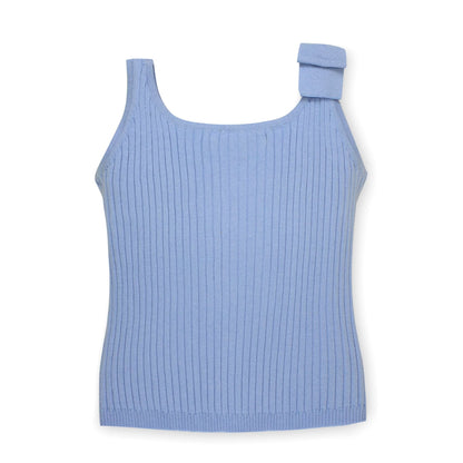 Girls Organic Bow Sweater Tank