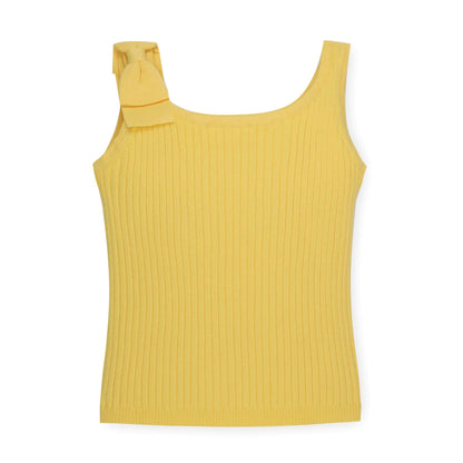 Girls Organic Bow Sweater Tank
