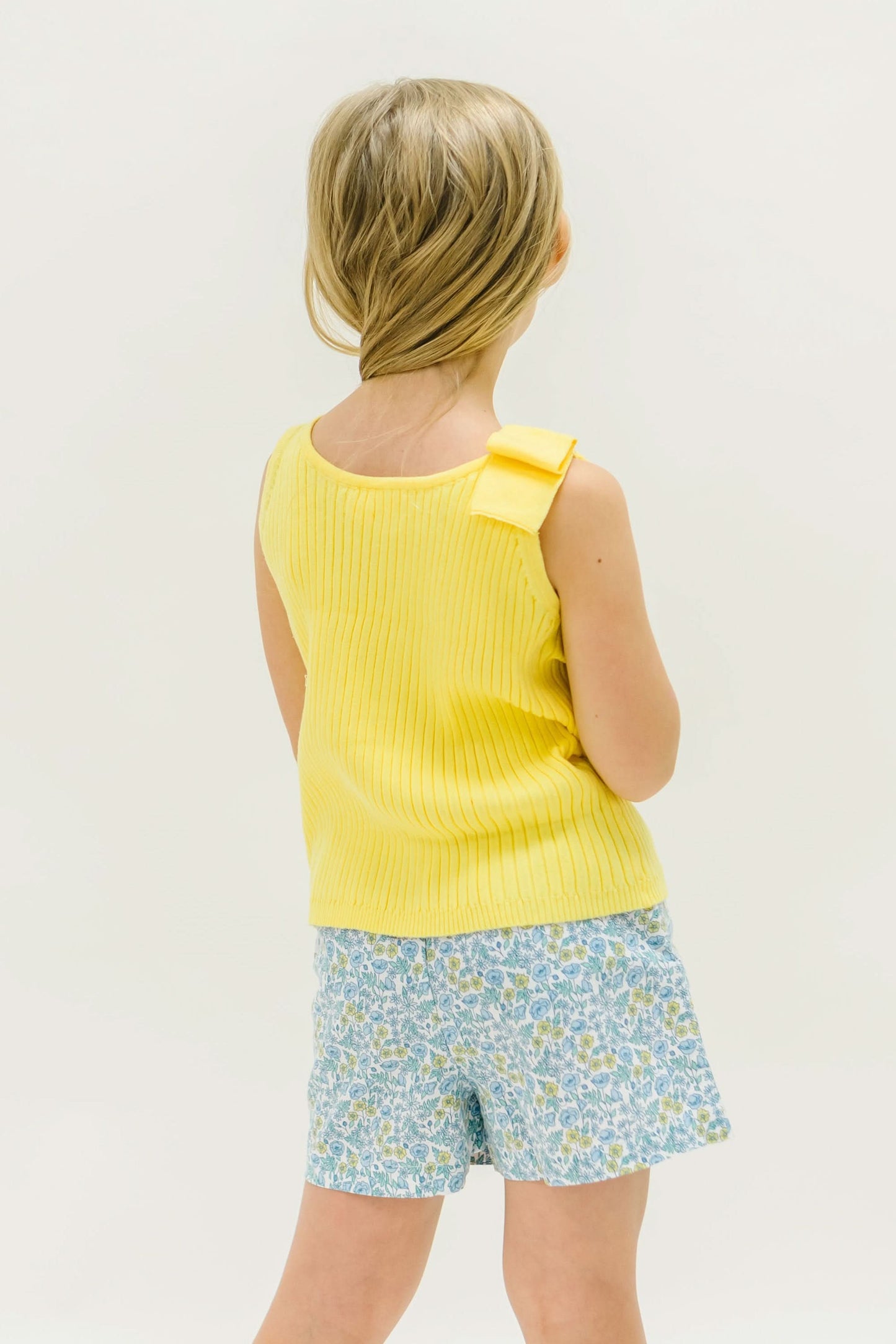 Girls Organic Bow Sweater Tank
