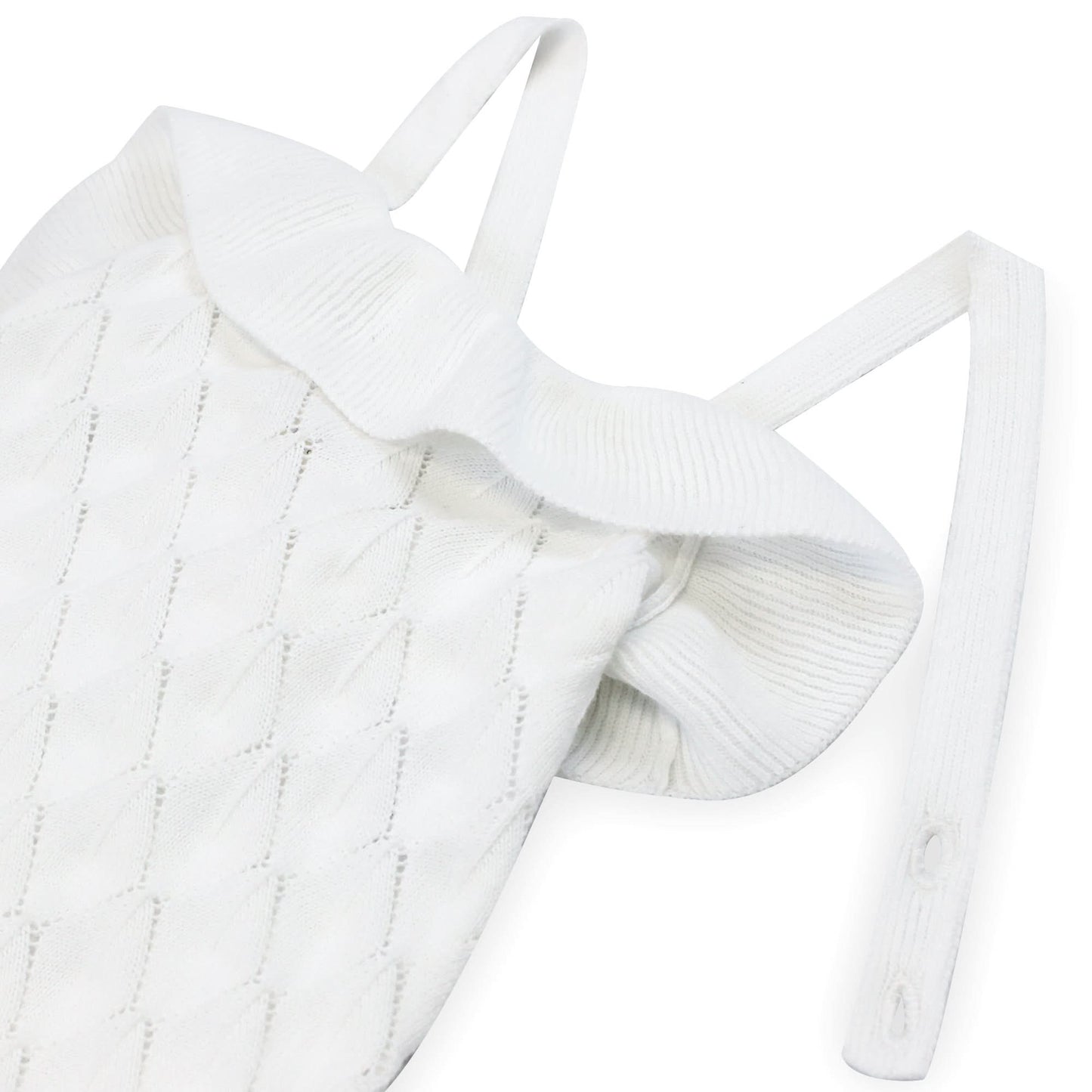 Baby Girl Ruffle Sweater Romper