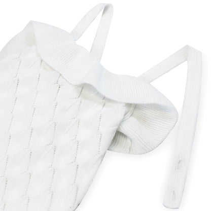 Baby Girl Ruffle Sweater Romper