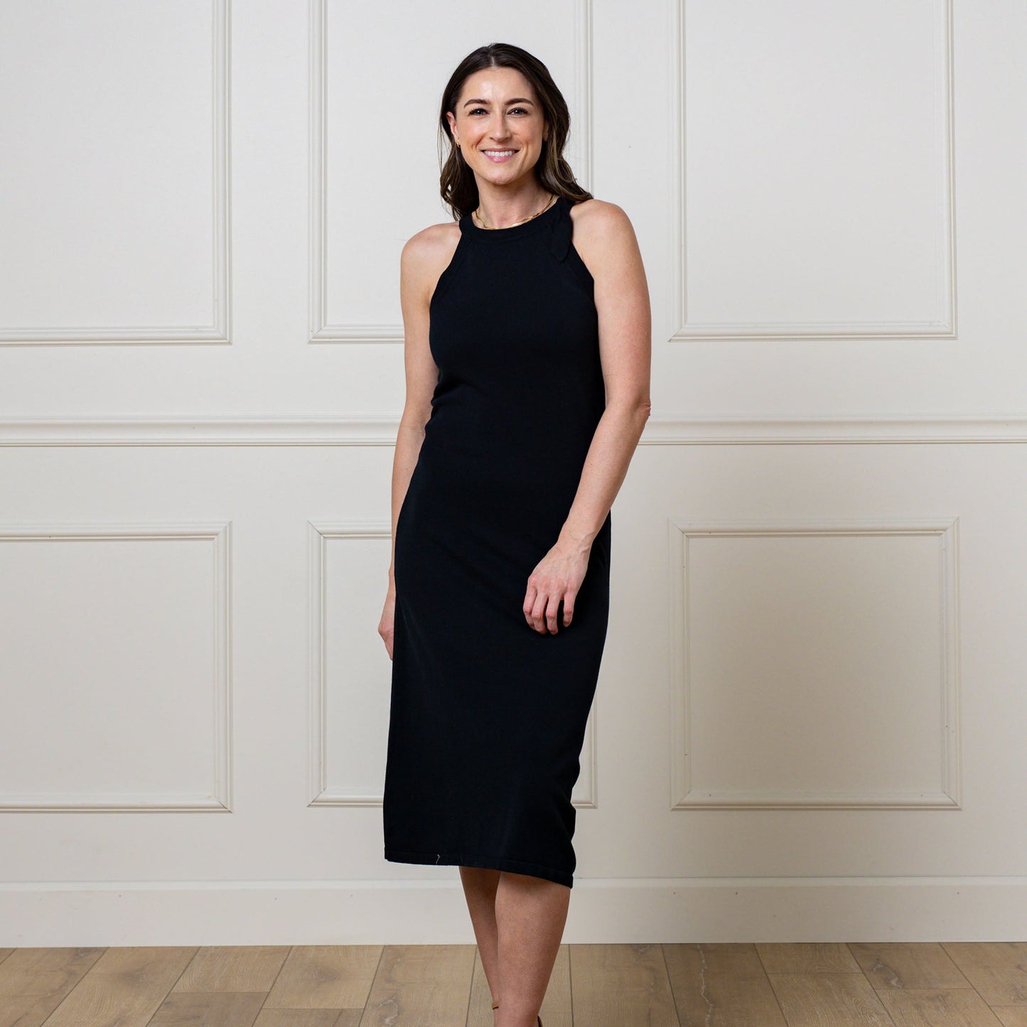 Women's' Halter Tie Knit Sweater Dress