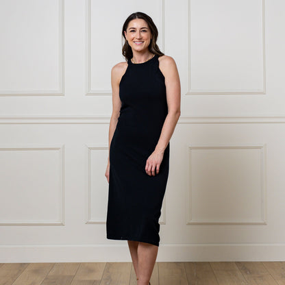 Women's' Halter Tie Knit Sweater Dress