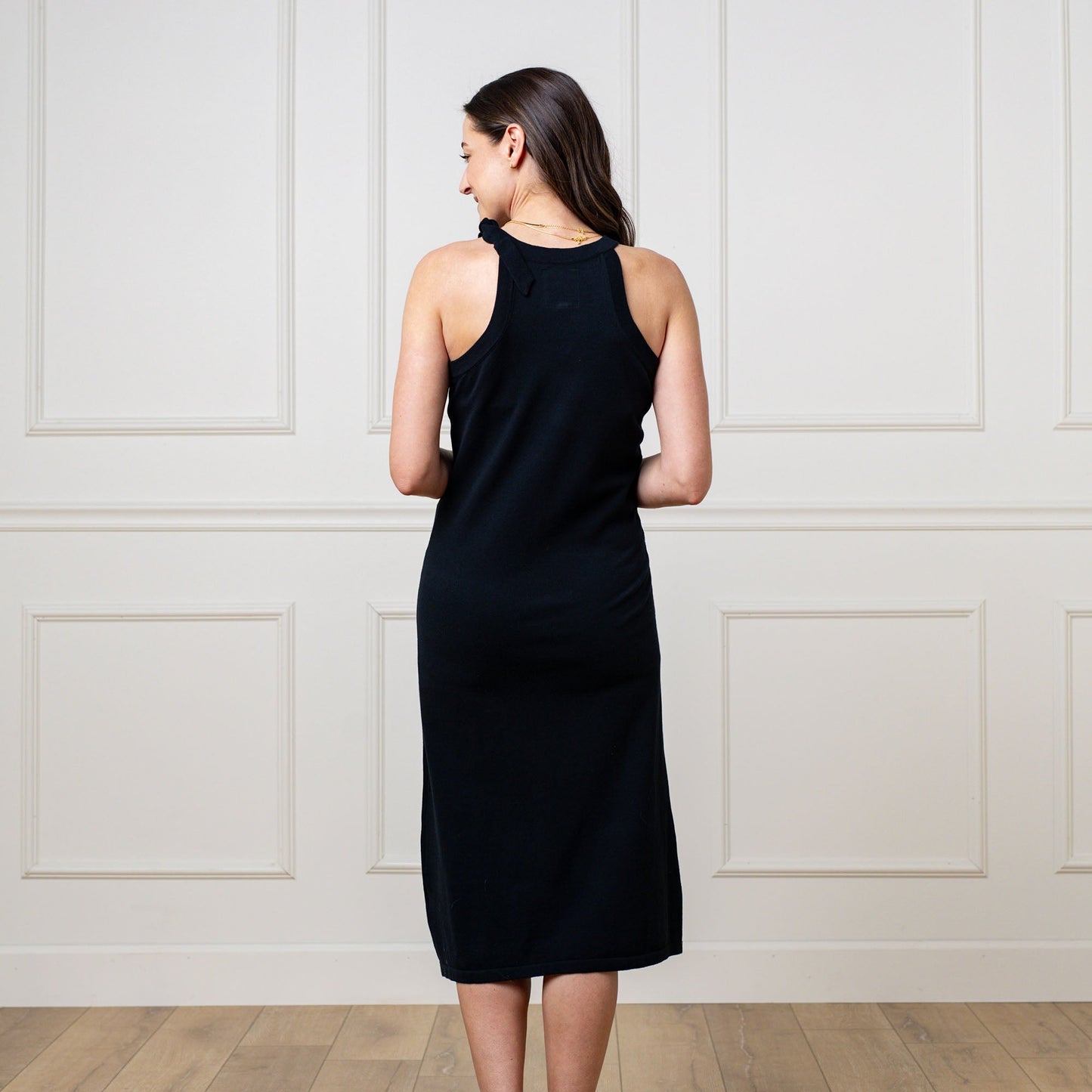 Women's' Halter Tie Knit Sweater Dress