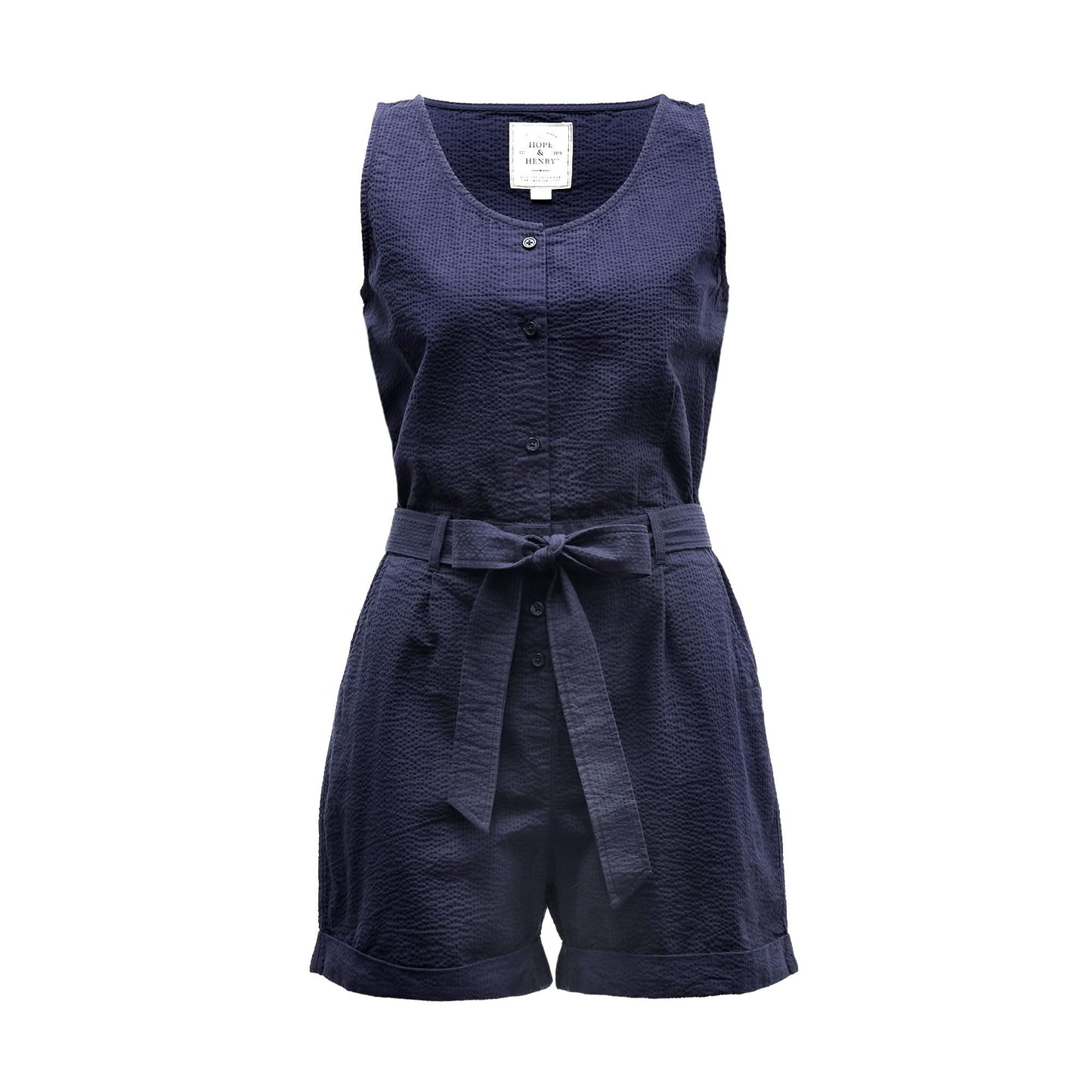 Women's Seersucker Organic Romper