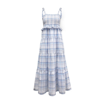 Women's Smocked Tiered Organic Dress