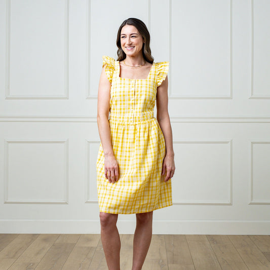 Women's Flutter Sleeve Sun Dress