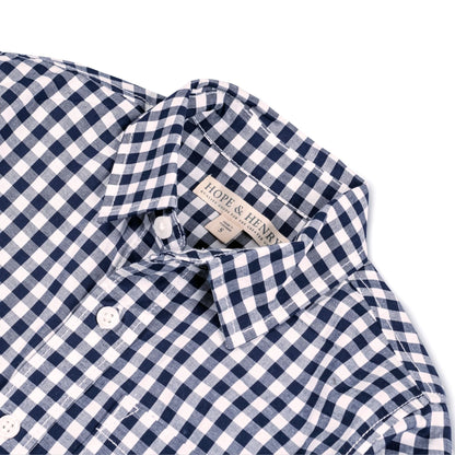 Baby Boy Organic Stretch Poplin Roll-Up Shirt