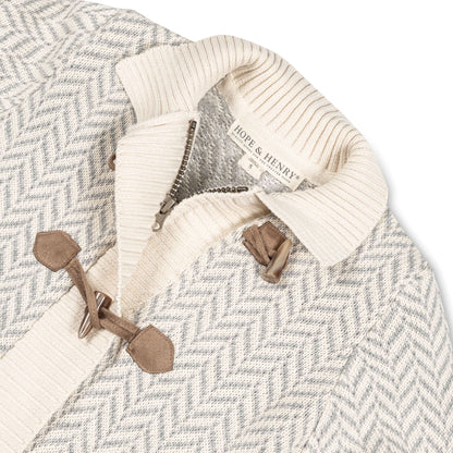 Girls Organic Toggle Sweater with Zipper