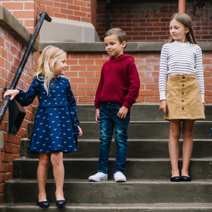 Baby Girl Organic Ruffle Waist Dress - Bicycles