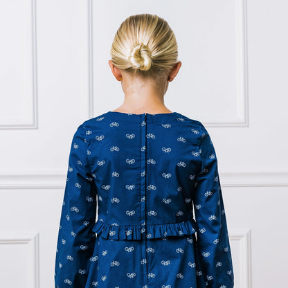 Girls Organic Ruffle Waist Dress - Made with Organic Cotton