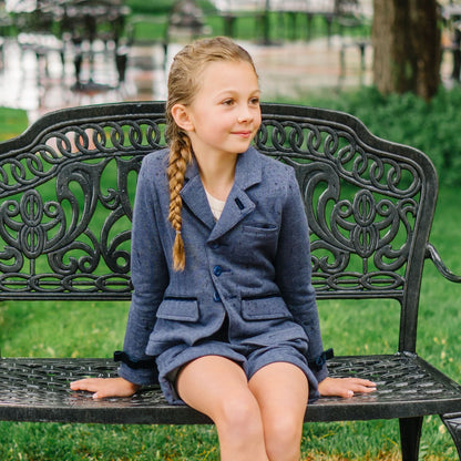 Girls Dressy Fleece Riding Blazer