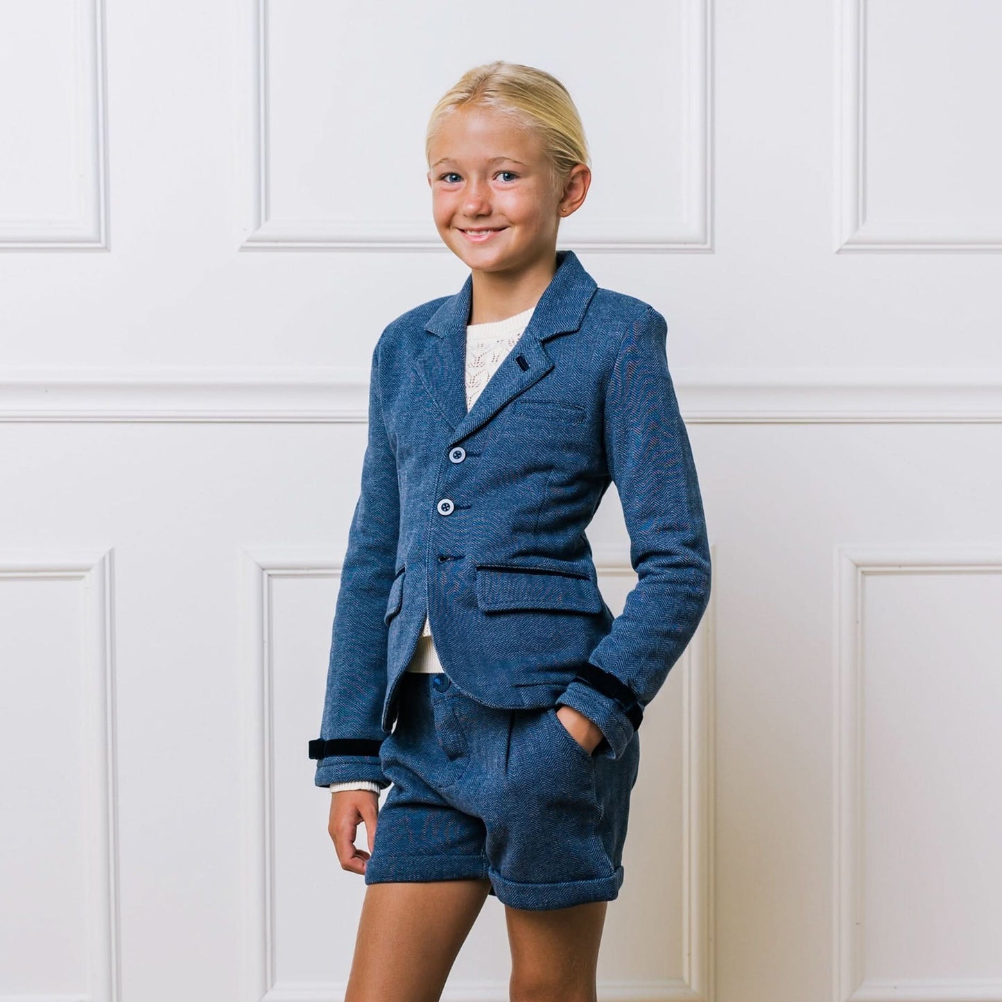 Girls Dressy Fleece Riding Blazer