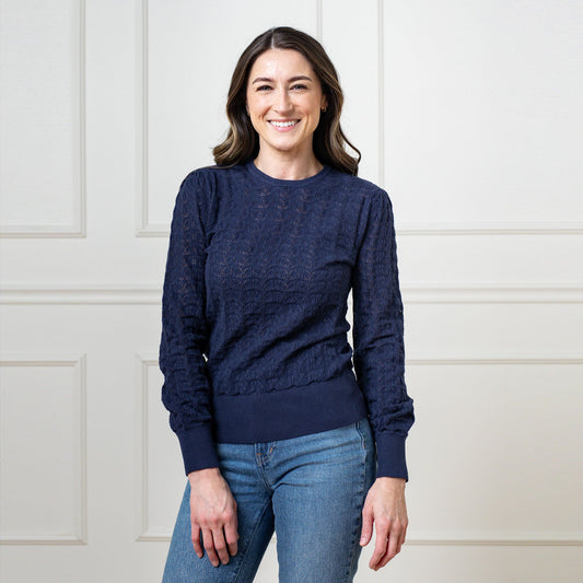 Women's Organic Pointelle Sweater