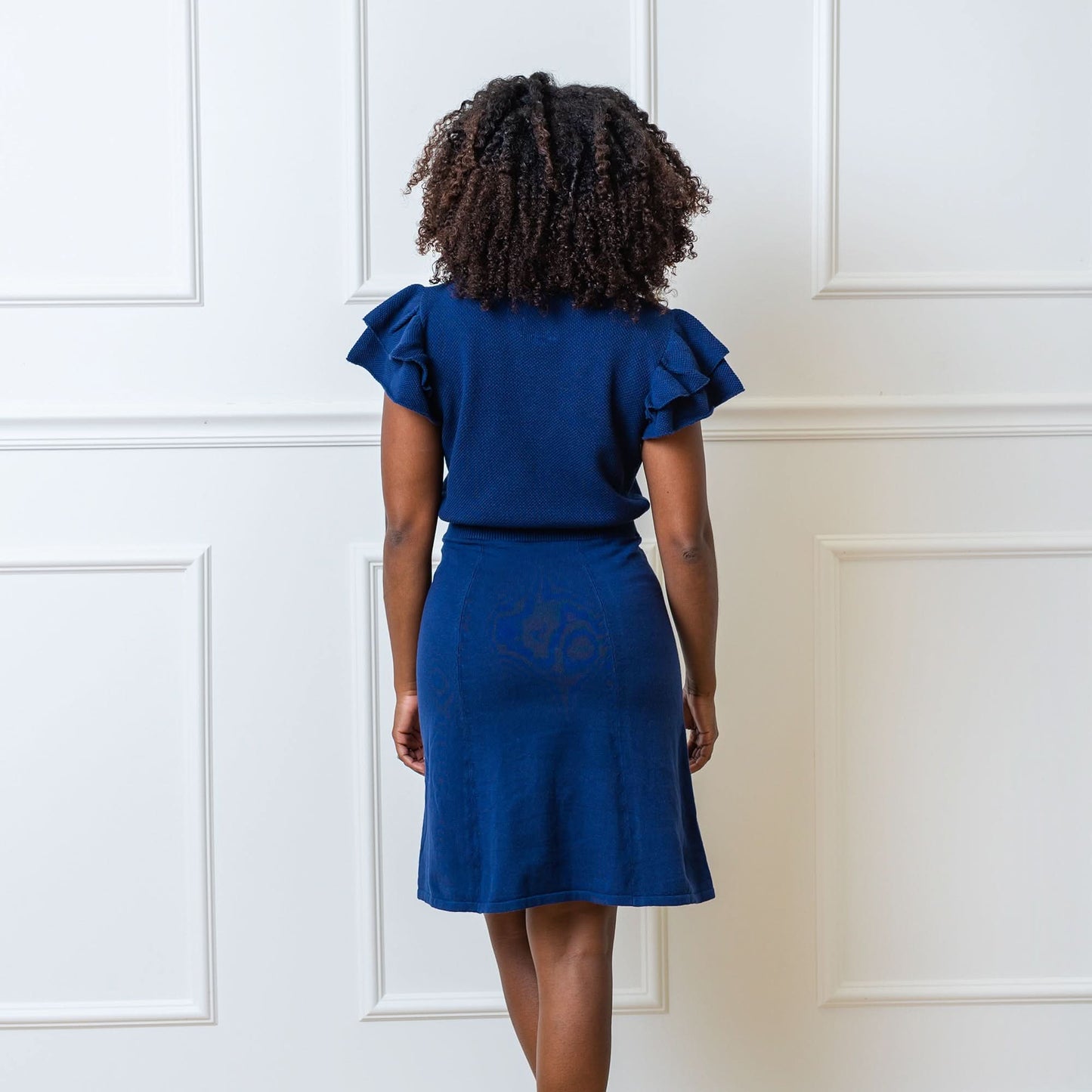 Women's Flutter Sleeve Sweater Dress