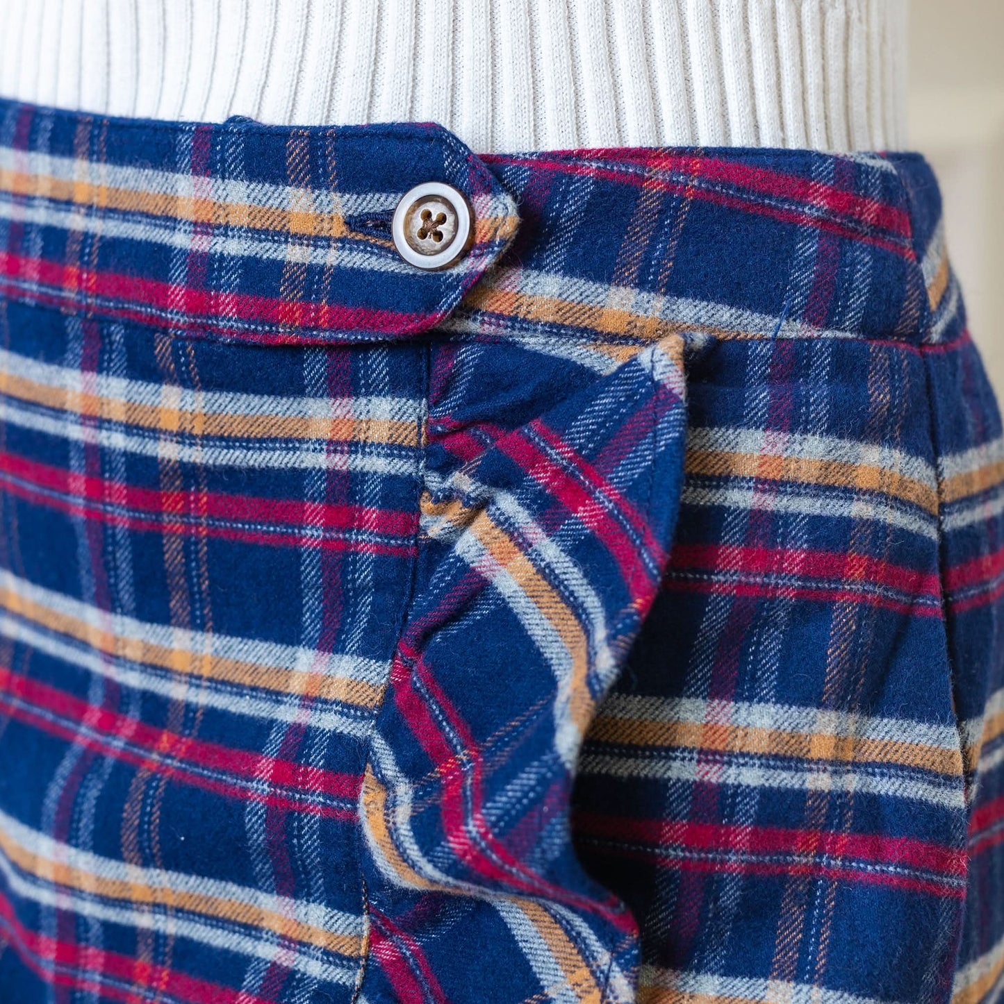 Women's Organic Flannel Ruffle Skirt