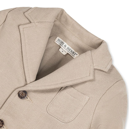 Baby Boy Fleece Blazer - Taupe
