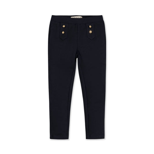 Baby Girl Button Placket Ponte Pant