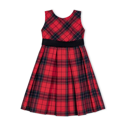 Organic Baby Red Holiday Plaid Dress