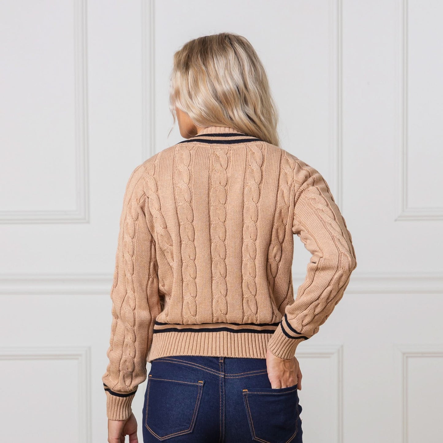 Women's V-Neck Cricket Sweater