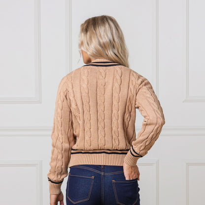 Women's V-Neck Cricket Sweater