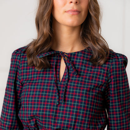 Women's Smocked Keyhole Dress