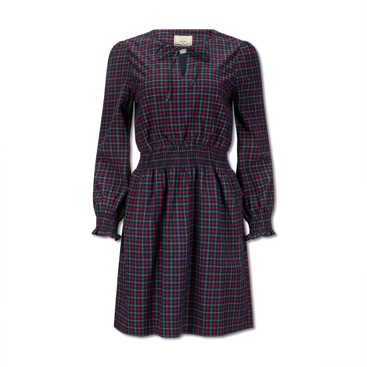 Women's Smocked Keyhole Dress