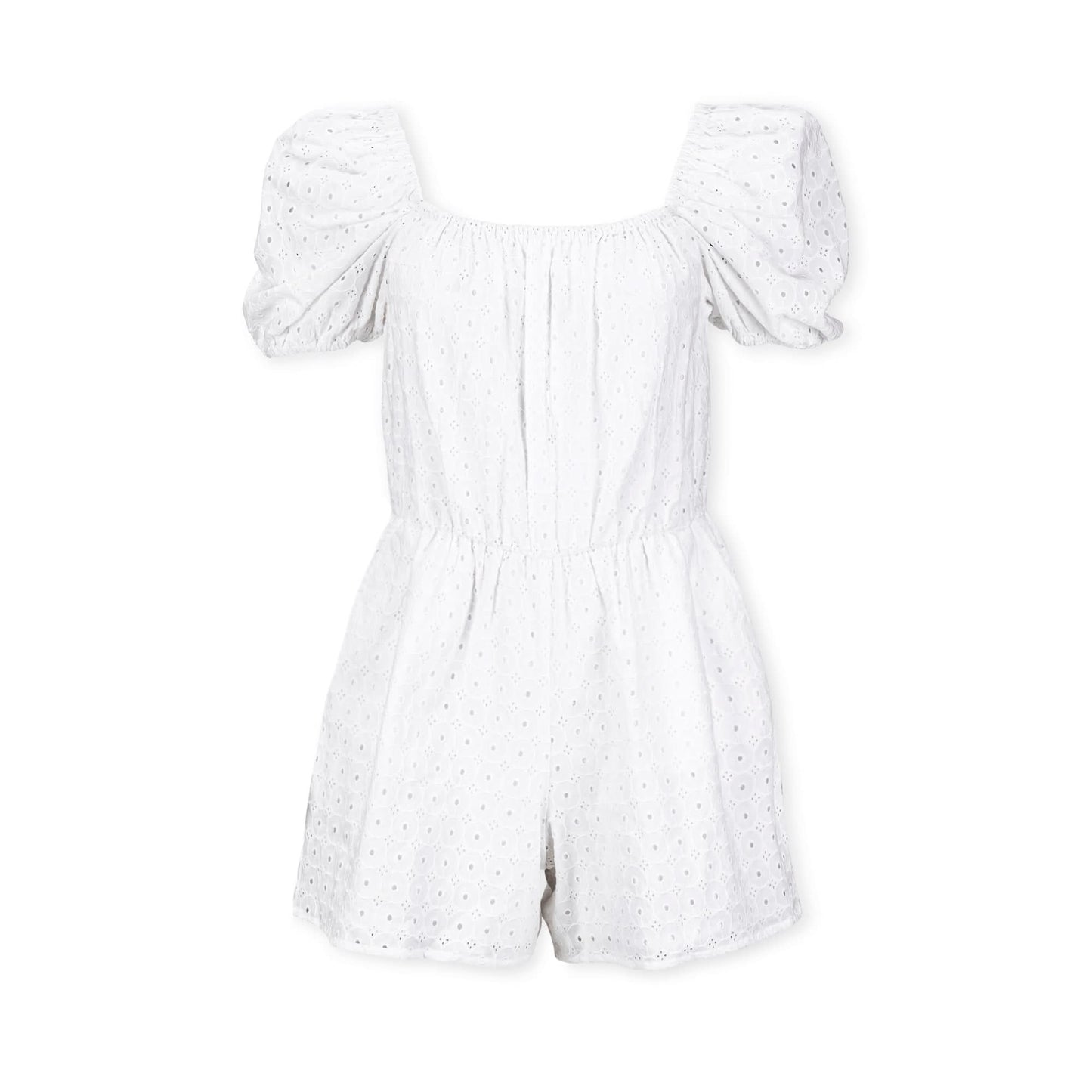 Women's Organic Eyelet Romper