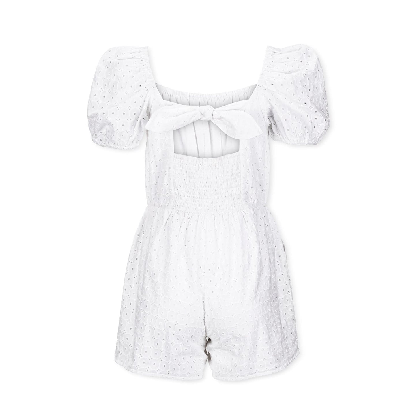 Women's Organic Eyelet Romper