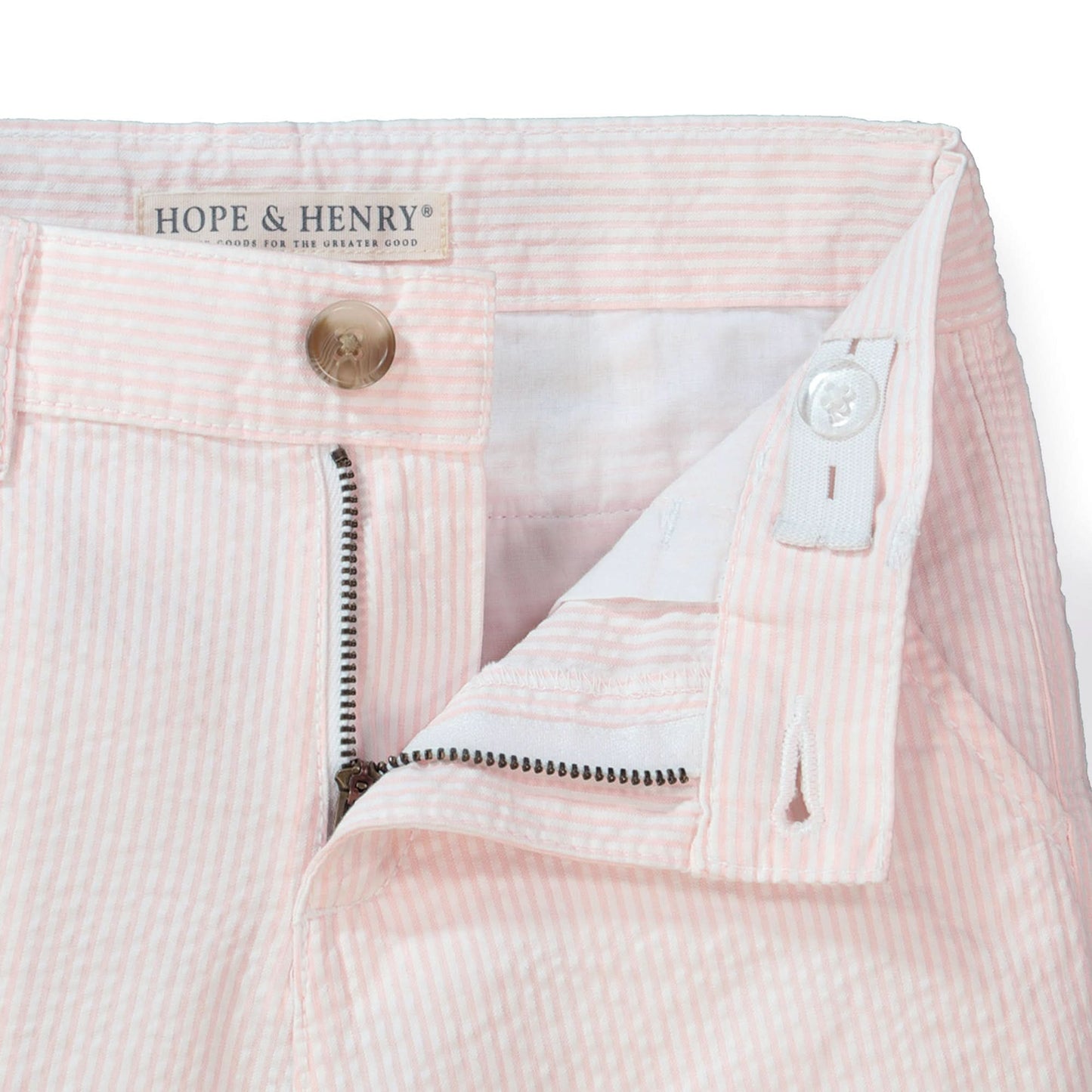 Baby Boy Organic Seersucker Short