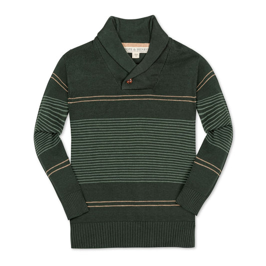 Baby Boy Organic Shawl Collar Sweater