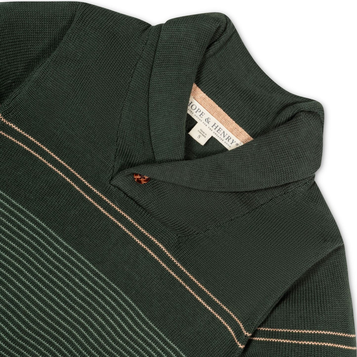 Boys Organic Shawl Collar Sweater