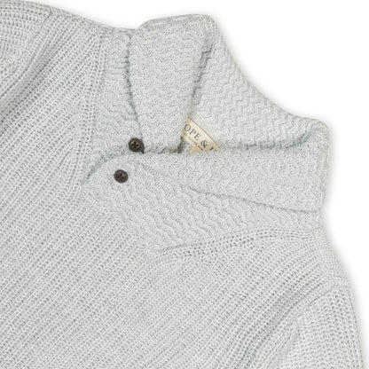 Boys Organic Shawl Collar Sweater