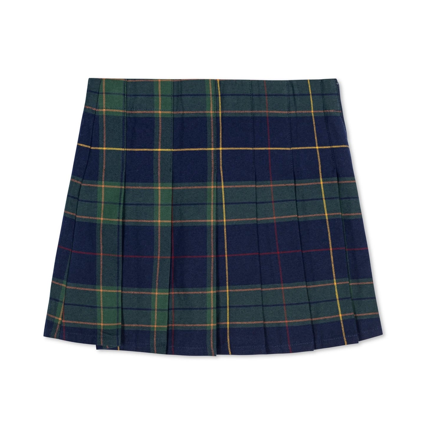Girls Organic Pleated Buckle Skirt