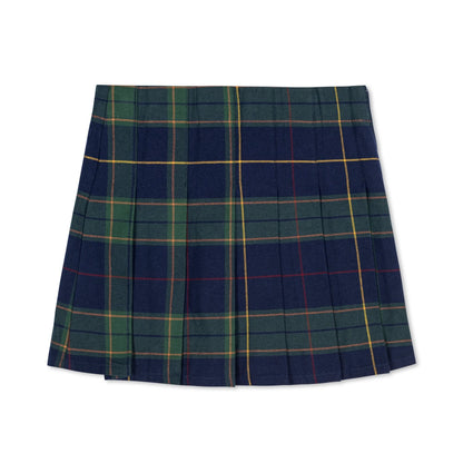 Girls Organic Pleated Buckle Skirt