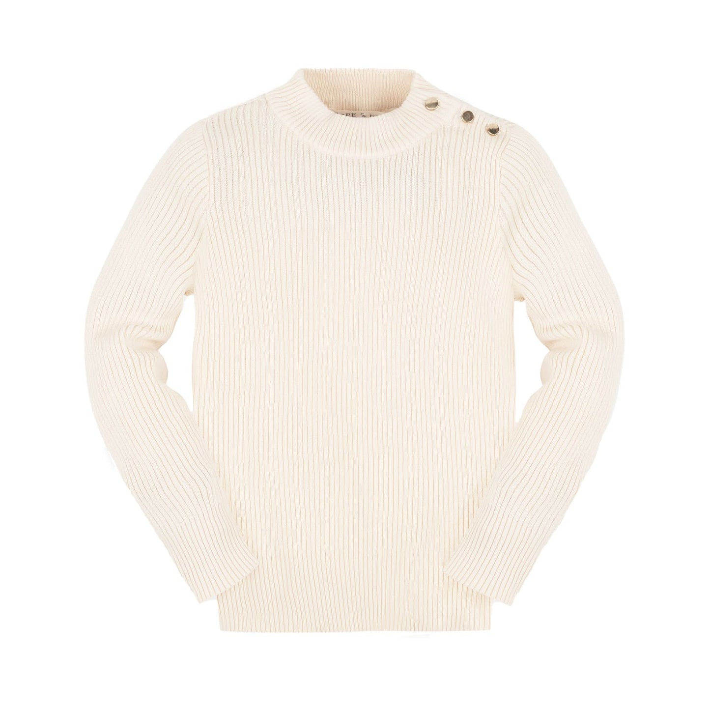 Girls Organic Mock Neck Sweater