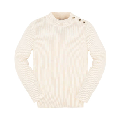 Girls Organic Mock Neck Sweater