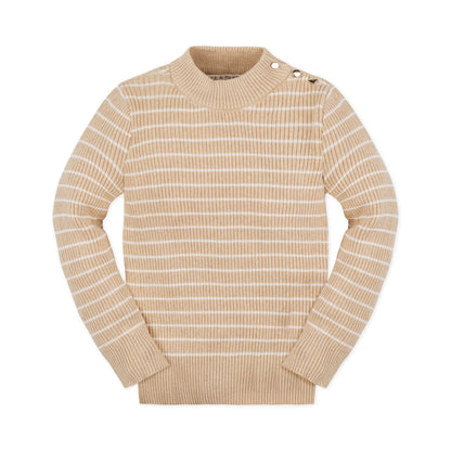Girls Organic Mock Neck Sweater