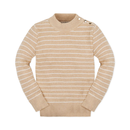 Girls Organic Mock Neck Sweater