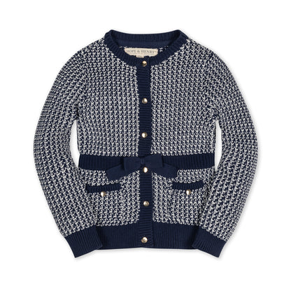 Baby Girl Organic Fancy Tweed Cardigan