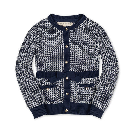 Baby Girl Organic Fancy Tweed Cardigan