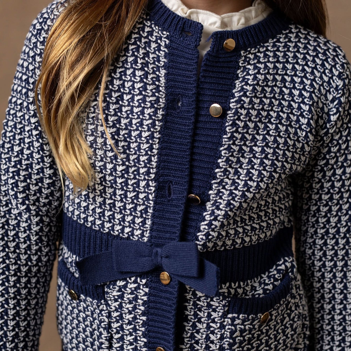 Baby Girl Organic Fancy Tweed Cardigan