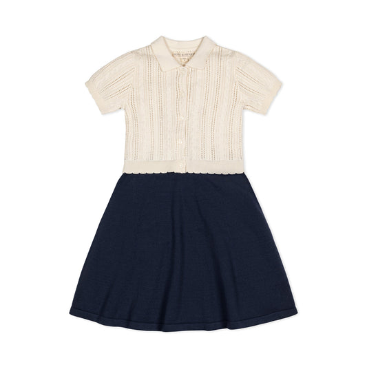 Baby Girl Organic French Schoolgirl Sweater Dress
