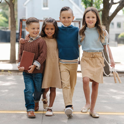 Girls Organic Corduroy Cinch Waist Skirt