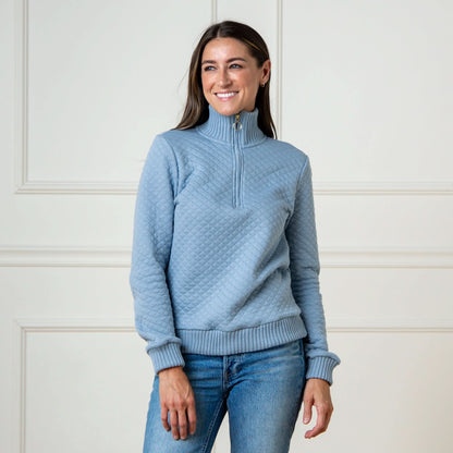 Women's Quilted Half Zip Pullover